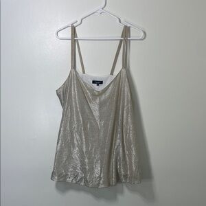 New Look Metallic Gold Camisole Top Size 20